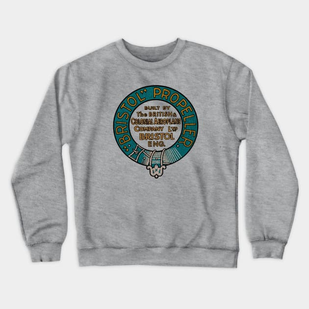 Bristol Propeller Crewneck Sweatshirt by Midcenturydave